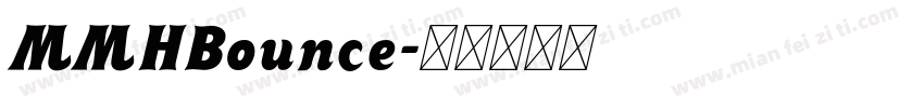 MMHBounce字体转换