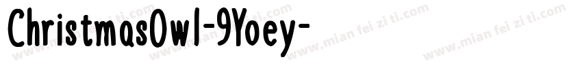 ChristmasOwl-9Yoey字体转换