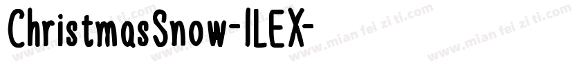 ChristmasSnow-lLEX字体转换