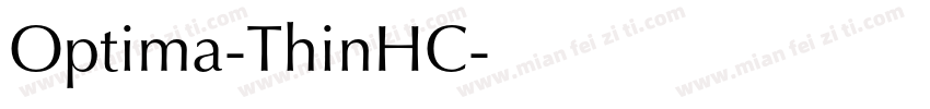 Optima-ThinHC字体转换