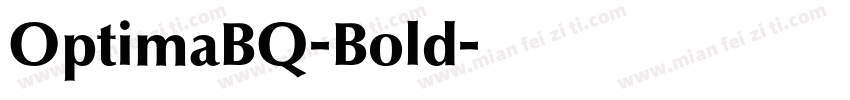 OptimaBQ-Bold字体转换