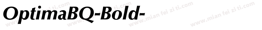 OptimaBQ-Bold字体转换