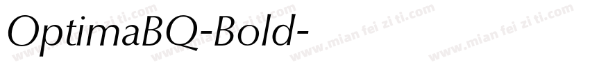 OptimaBQ-Bold字体转换