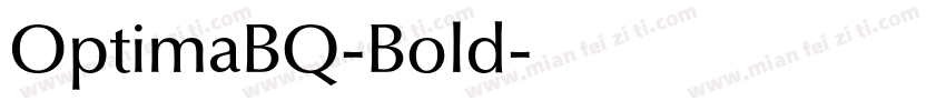 OptimaBQ-Bold字体转换
