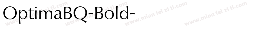 OptimaBQ-Bold字体转换