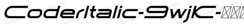 CoderItalic-9wjK字体转换