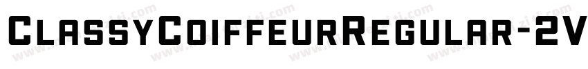 ClassyCoiffeurRegular-2Vl8字体转换