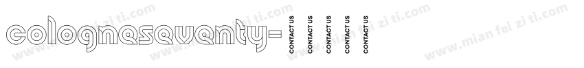 cologneseventy字体转换