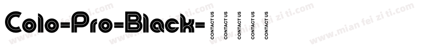 Colo-Pro-Black字体转换