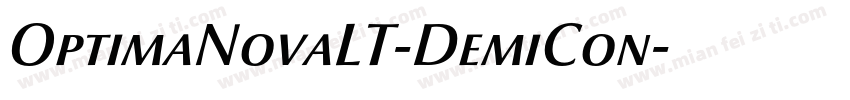 OptimaNovaLT-DemiCon字体转换