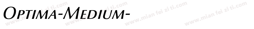 Optima-Medium字体转换