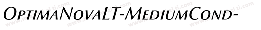 OptimaNovaLT-MediumCond字体转换
