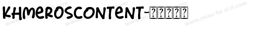 Khmer0SContent字体转换