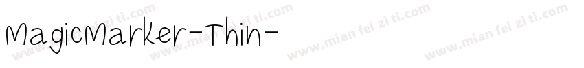 MagicMarker-Thin字体转换