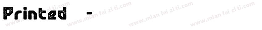 Printed字体字体转换