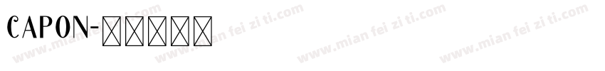 capon字体转换