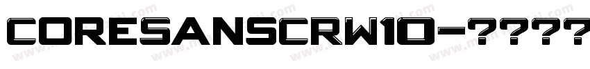 CoreSansCRW10字体转换