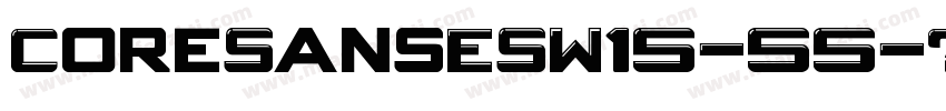 CoreSansESW15-55字体转换