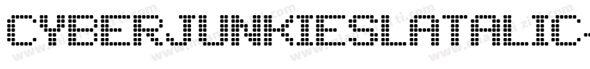 cyberjunkieslatalic字体转换