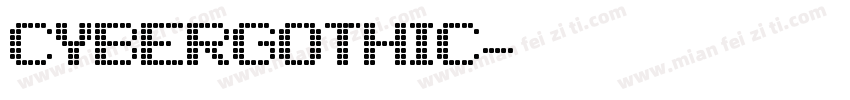 CyberGothic字体转换