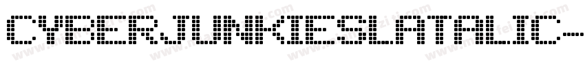 cyberjunkieslatalic字体转换