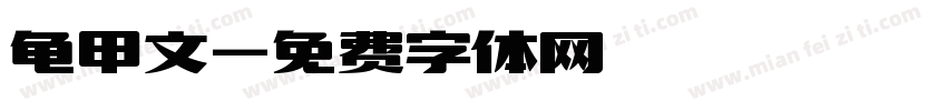 龟甲文字体转换