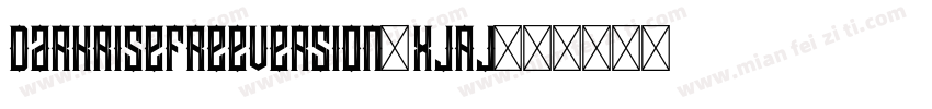 DarkriseFreeversion-XjAj字体转换