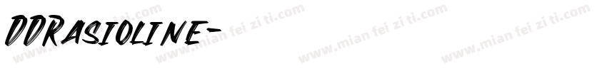 DDRasioline字体转换