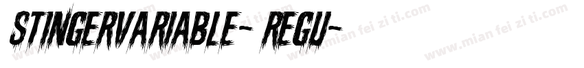 StingerVariable-Regu字体转换
