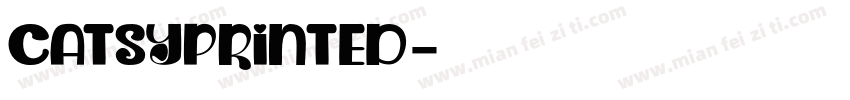 CatsyPrinted字体转换