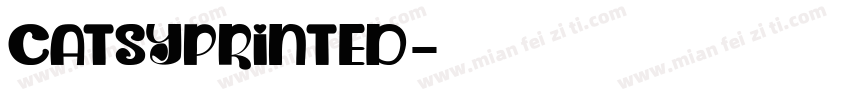 CatsyPrinted字体转换