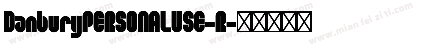 DanburyPERSONALUSE-R字体转换