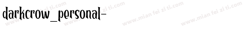 darkcrow_personal字体转换