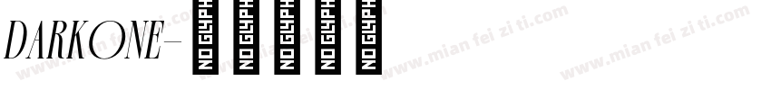 darkone字体转换