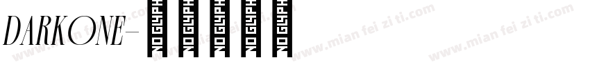 darkone字体转换