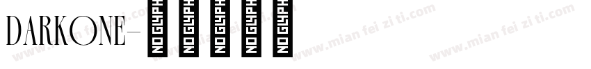 darkone字体转换