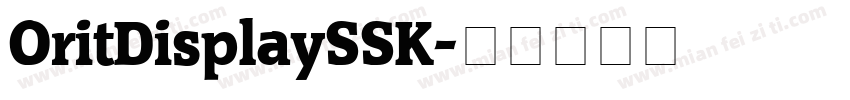OritDisplaySSK字体转换