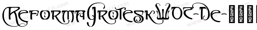 ReformaGroteskW02-De字体转换