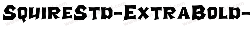 SquireStd-ExtraBold字体转换