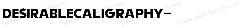 DesirableCaligraphy字体转换