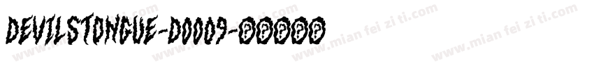 DevilsTongue-DOO09字体转换