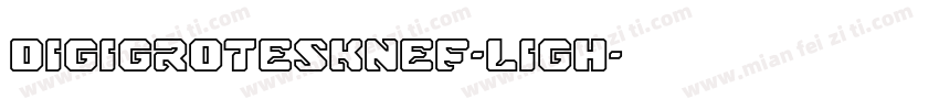 DigiGroteskNEF-Ligh字体转换