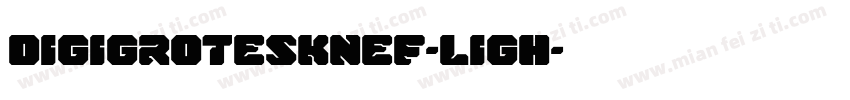 DigiGroteskNEF-Ligh字体转换