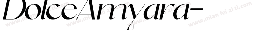 DolceAmyara字体转换