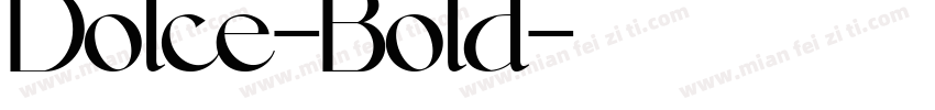 Dolce-Bold字体转换