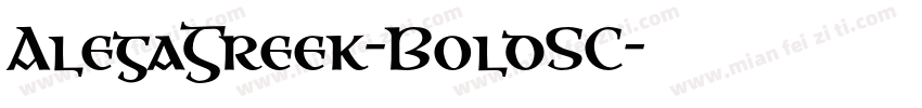 AlegaGreek-BoldSC字体转换