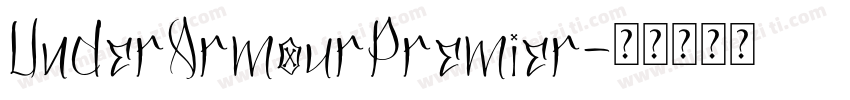 UnderArmourPremier字体转换