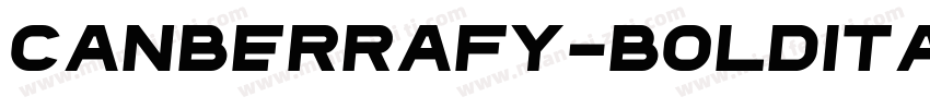 CanberraFY-BoldItalic字体转换