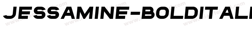 Jessamine-BoldItalic字体转换