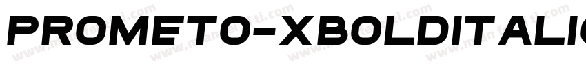 Prometo-XBoldItalic字体转换
